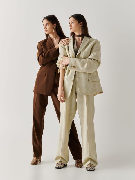 Beige Suit Trousers