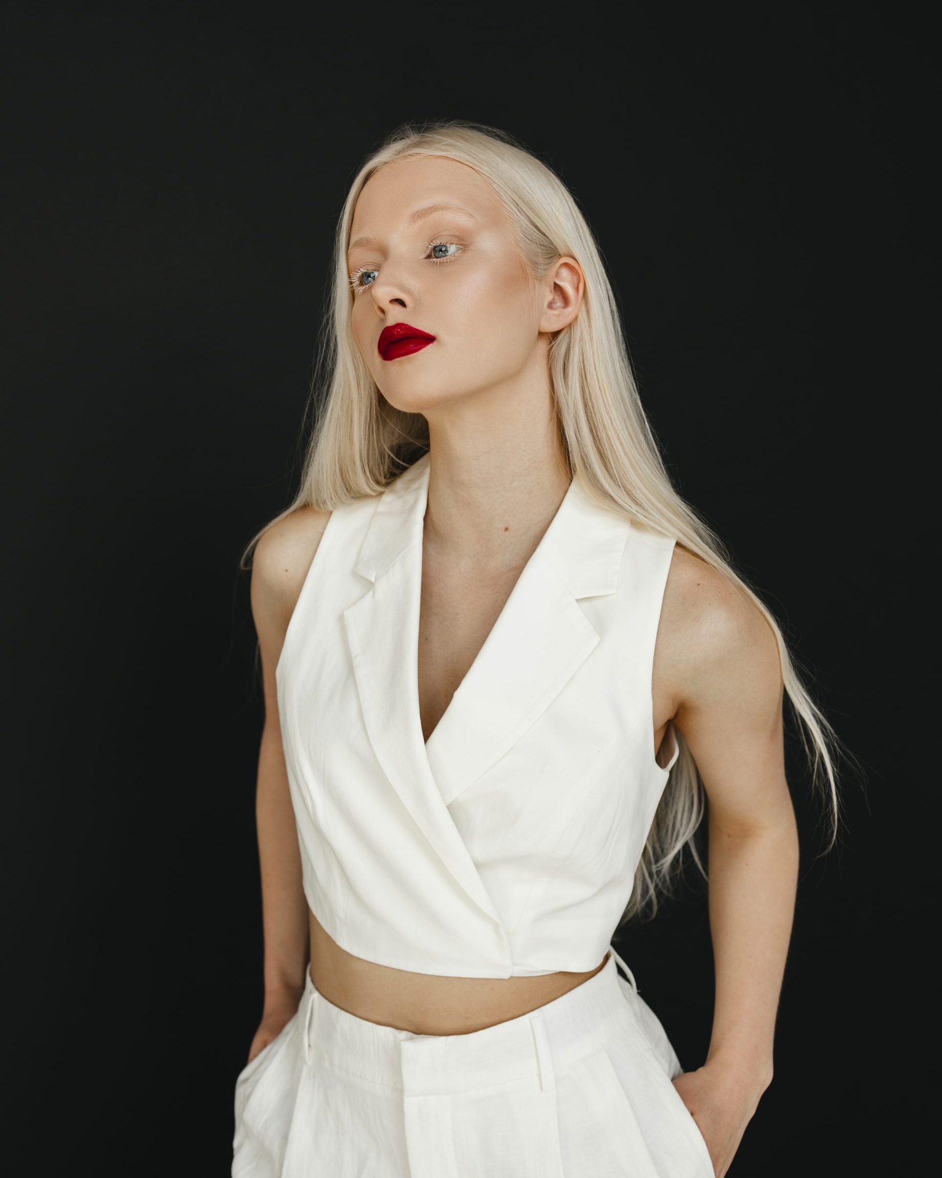 White Cotton Crop Top