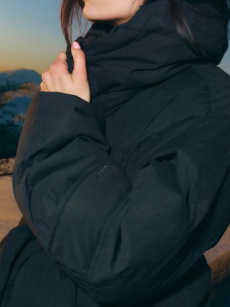 Black Belted Down Jacket