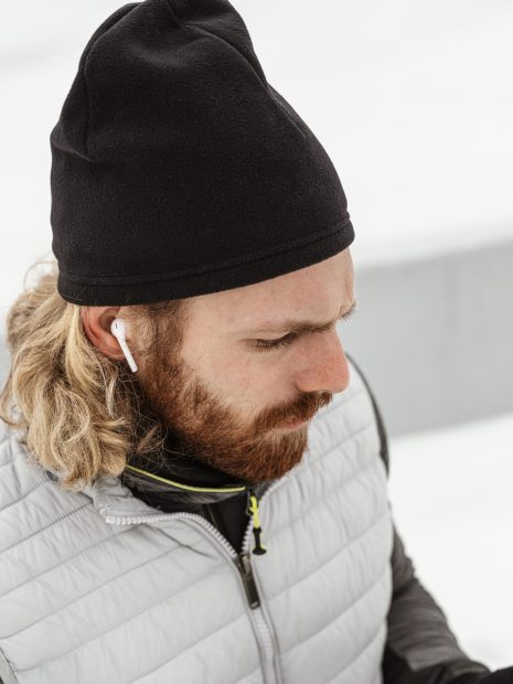 Black Knitted Beanie