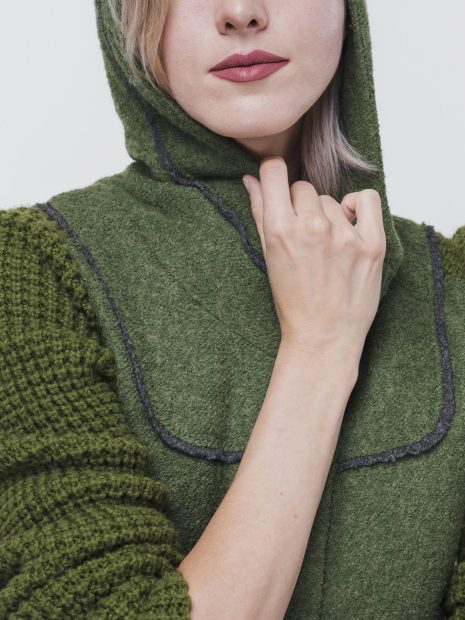 Green Fleece Top