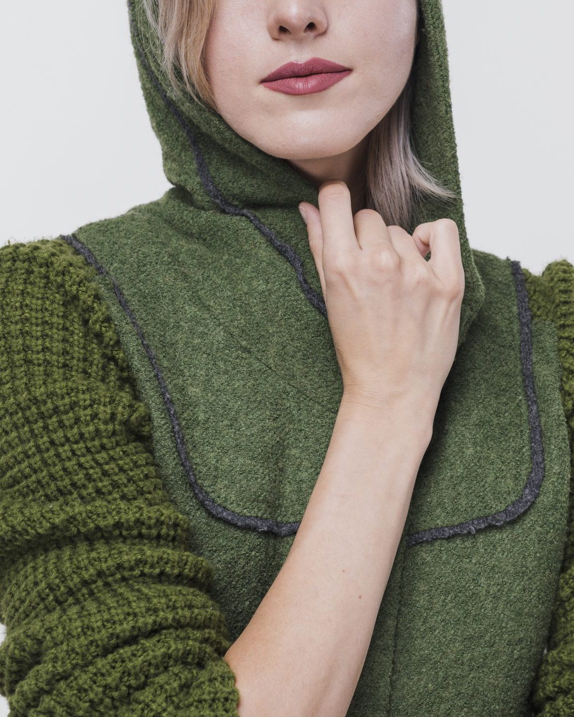 Green Fleece Top