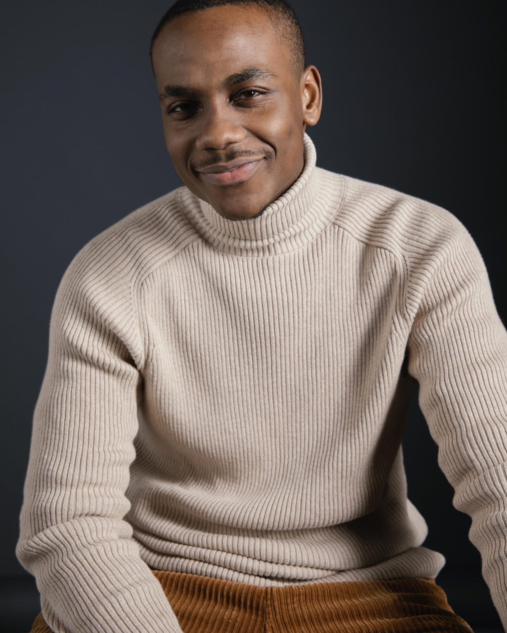 Beige Turtle Neck Sweater