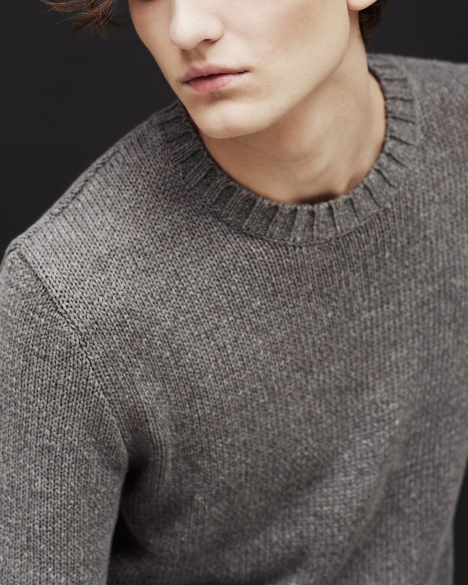 Grey Knitted Sweater