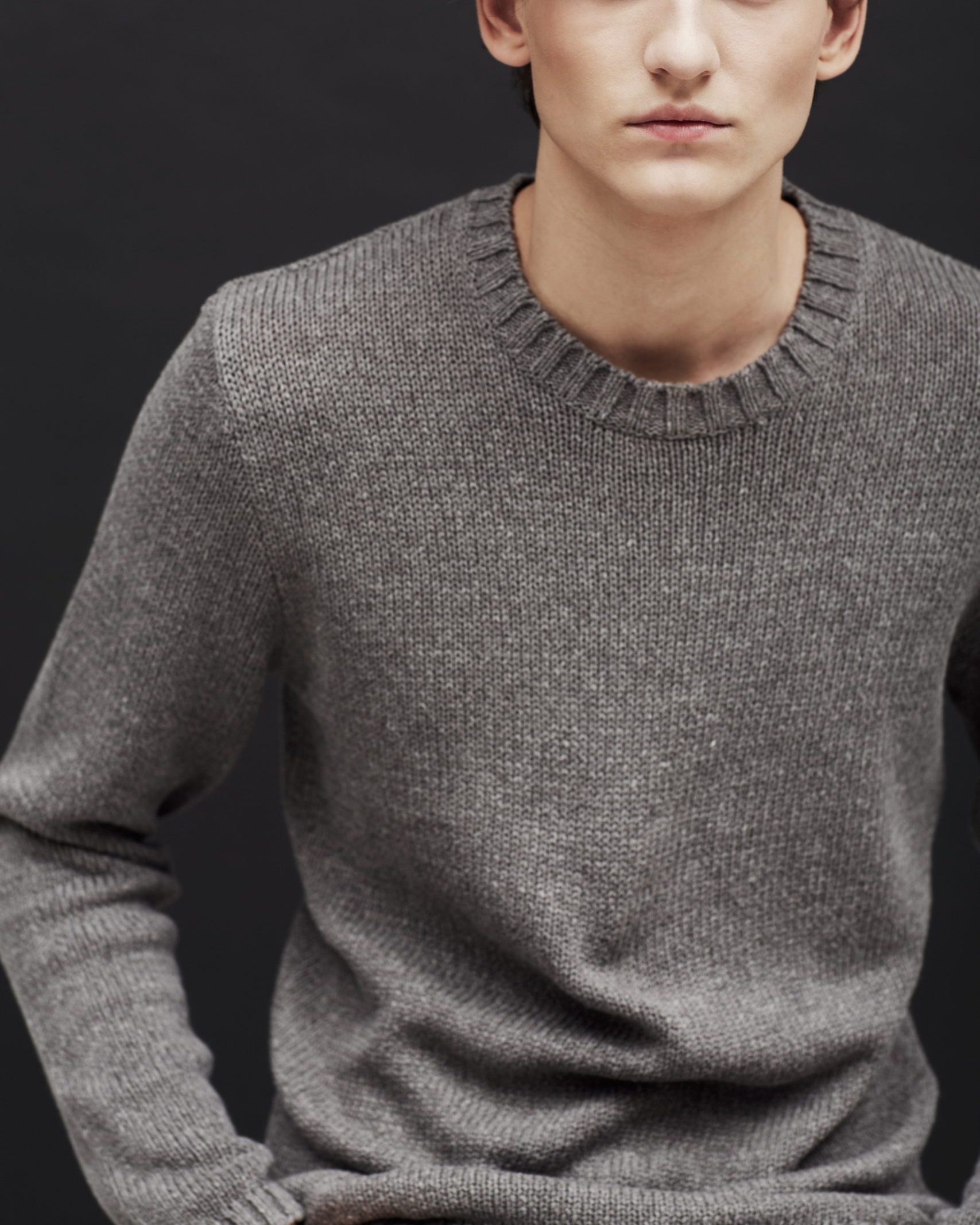 Grey Knitted Sweater